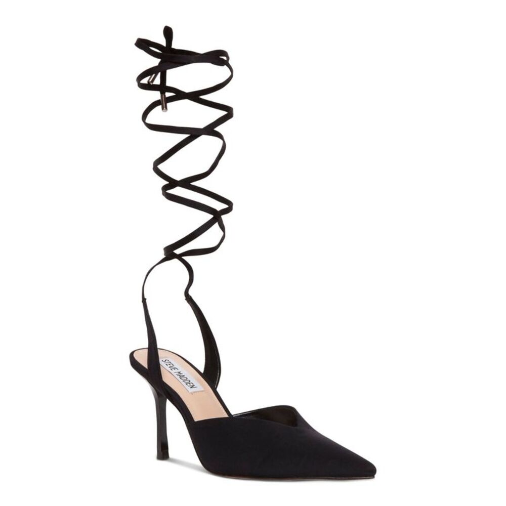 Steve Madden Black Strappy Heels
